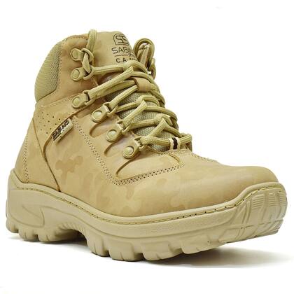Imagem de Bota Adventure Segurança Exército Areia Bico PVC C.A