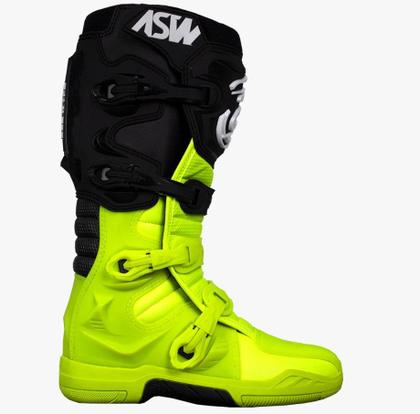 Imagem de Bota ASW Elevate Amarelo Preto Cross Motocross Trilha