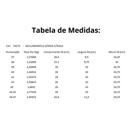 Imagem de Bota Borracha Galocha Cano Longo com Gola Grendene Pega Forte Azul com Sola Amarela