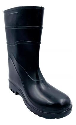 Imagem de Bota Borracha Pvc Cano Médio Impermeável Uso Geral Cartom
