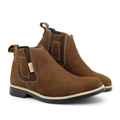Imagem de Bota Botina Chelsea Masculina Ferreira César Super Confortável Couro Legítimo