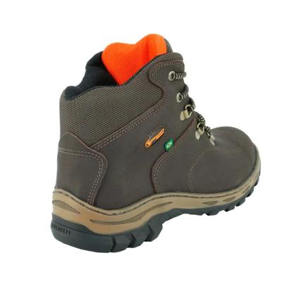 Imagem de Bota botina de segurança de amarrar marrom Nobuck Ecosafety