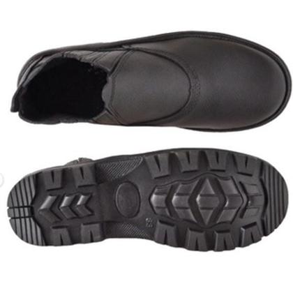 Imagem de Bota Botina de Segurança em Couro Legitimo com CA para Trabalho Resistente