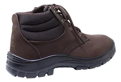 Imagem de Bota Botina De Segurança Nobuck De Amarrar Bico Pvc C/ Ca original .