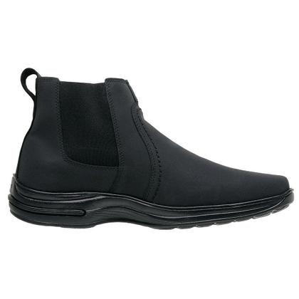 Imagem de Bota Botina Masculina Couro Nobuck Conforto Elástico SanLorenzo 8013
