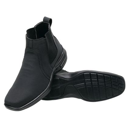 Imagem de Bota Botina Masculina Couro Nobuck Conforto Elástico SanLorenzo 8013