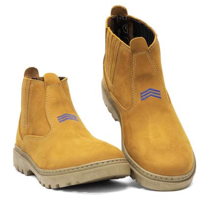 Imagem de Bota Botina Masculina New Couro Legítimo Agriculture Sola Costurada