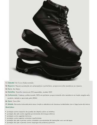 Imagem de Bota Botina Sapato Segurança Masculino Macboot Bico Pvc com CA
