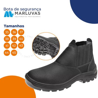 Imagem de Bota Botina Segurança Bico Pvc Vulcaflex Marluvas 10vb48 Bp