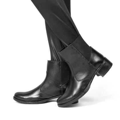 Imagem de Bota Botinha Feminina Coturno Lisa Com Elástico e Saltinho (SL6021)