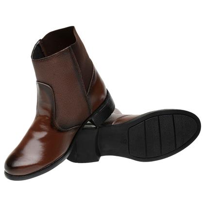 Imagem de Bota Botinha Feminina Coturno Lisa Com Elástico e Saltinho (SL6021)