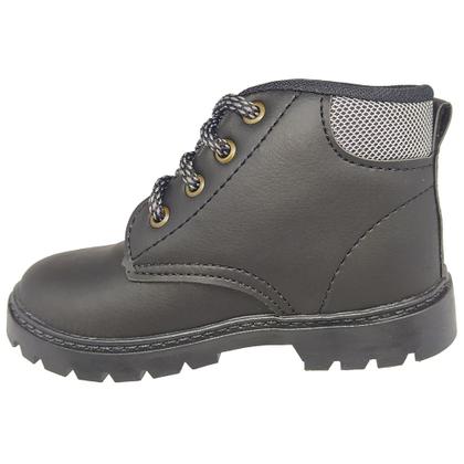 Imagem de Bota Botinha Infantil Gibizinho Masculina Baby Coturno Preto