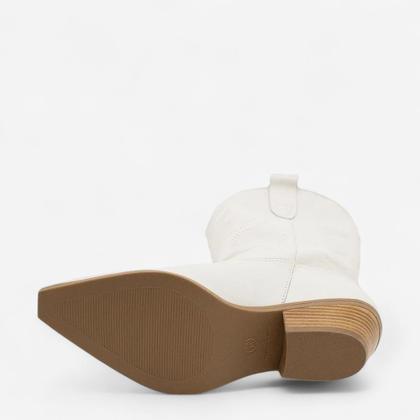 Imagem de Bota Bottero Western Couro Feminina Off White