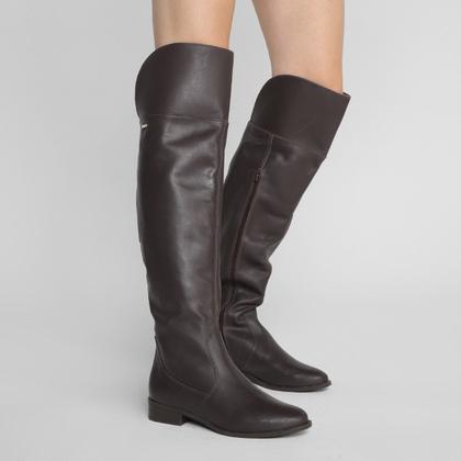 Imagem de Bota Cano Alto Via Uno Recorte Feminina