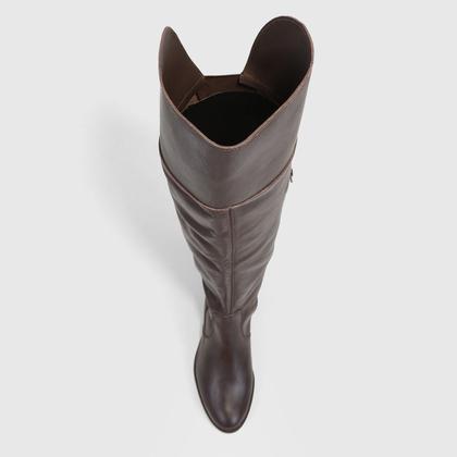 Imagem de Bota Cano Alto Via Uno Recorte Feminina