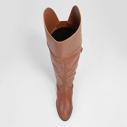 Imagem de Bota Cano Alto Via Uno Recorte Feminina