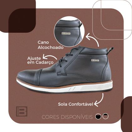 Imagem de Bota Casual Coturno Masculino Half Cab Ajuste em Cadarço