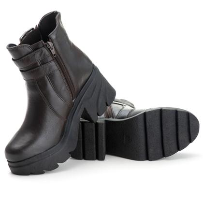 Imagem de Bota Chelsea Feminina Cano Baixo Tratorado Couro Legitimo