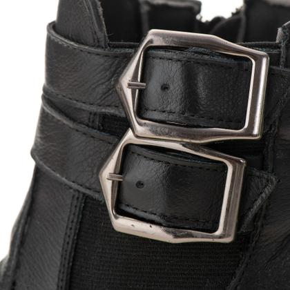 Imagem de Bota Chelsea Feminina Cano Baixo Tratorado Couro Legitimo