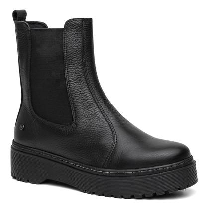 Imagem de Bota Chelsea Feminina Preta Vittal Luisa em Couro