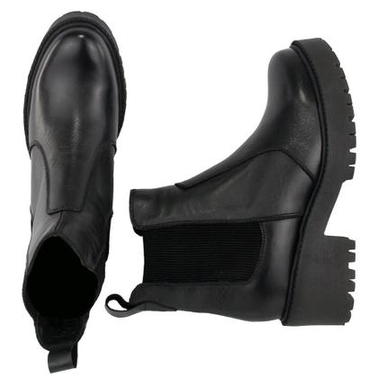 Imagem de Bota Chelsea Feminina Sola Tratorada Cano Curto Elástico