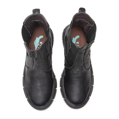 Imagem de Bota Chelsea Tratorada Couro Difranca - Julia - Black