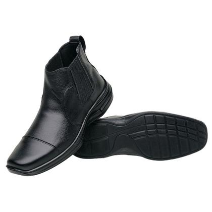 Imagem de Bota Corturno Chelsea Masculina Conforto Resistente Com Carteira