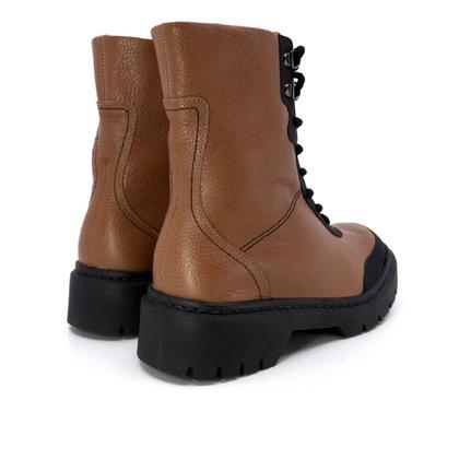 Imagem de Bota Cotuno Usaflex em Couro Plataforma com Ziper