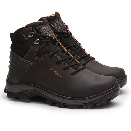 Imagem de Bota coturno adventure de segurança epi ca 100% couro masculina cano baixo tiguan