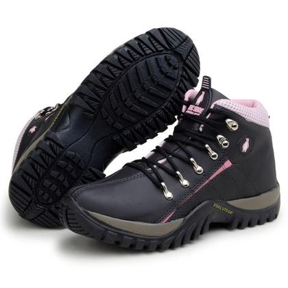 Imagem de Bota Coturno Adventure Feminina Feminino Segurança Trabalho Trilha Viagens Confortável Resistente