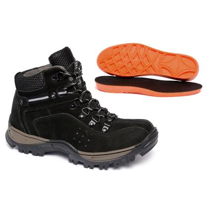 Imagem de Bota Coturno Adventure Feminina Trilha 100 Couro Legítimo Palmilha Gel