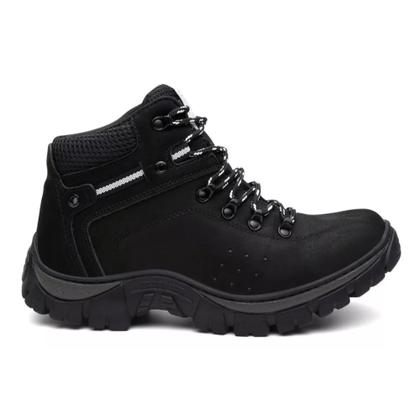 Imagem de Bota Coturno Adventure Masculina Em Couro Palmilha de Gel