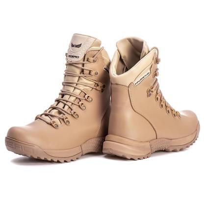 Imagem de Bota Coturno Apache Couro Militar Confortável Macio Leve