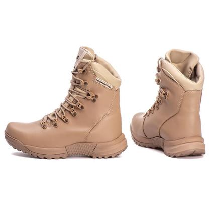 Imagem de Bota Coturno Apache Couro Militar Confortável Macio Leve