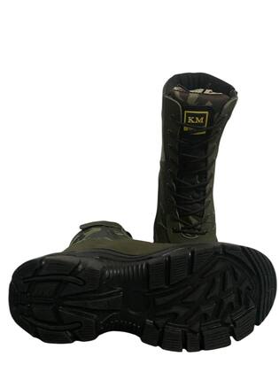 Imagem de Bota Coturno Camuflado Militar Com Zíper Cano Alto