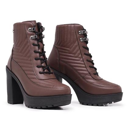 bota coturno bota cano alto de cadarÃ§o
