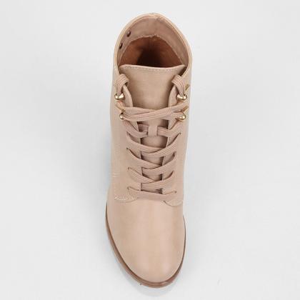 Imagem de Bota Coturno Cano Curto Via Uno Salto Bloco Tratorado Feminina