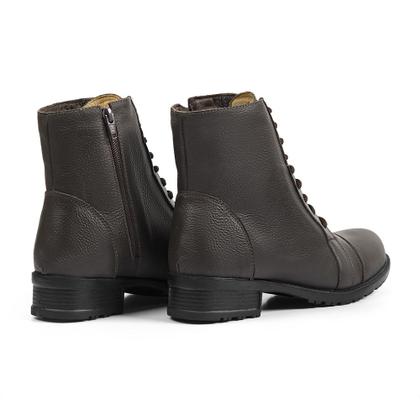 Imagem de Bota Coturno Casual Autem Originals com Cadarço Ziper e Sola Borracha Leve