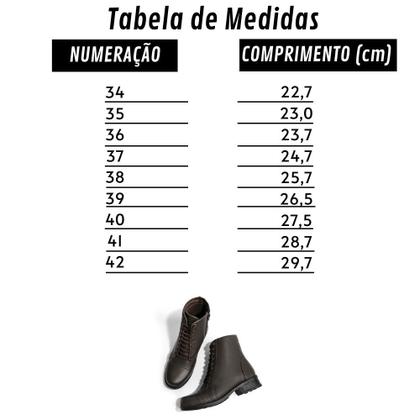 Imagem de Bota Coturno Casual Autem Originals com Cadarço Ziper e Sola Borracha Leve