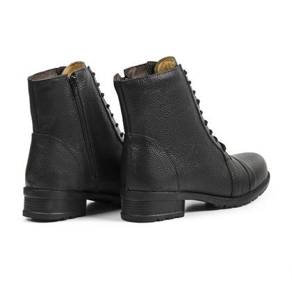 Imagem de Bota Coturno Casual Autem Originals com Cadarço Ziper e Sola Borracha Leve