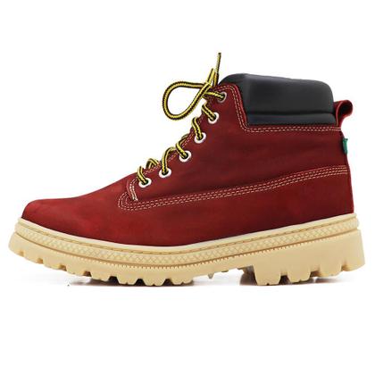 Imagem de Bota Coturno Casual em Couro Atron com Cadarço e Sola Robusta Detalhada