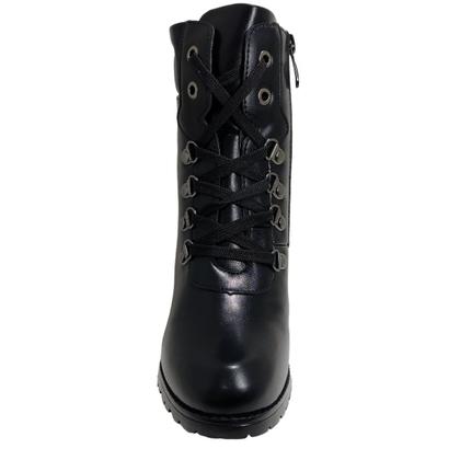 Imagem de Bota Coturno Casual Feminino Cano Médio Salto Alto Mooncity 73171