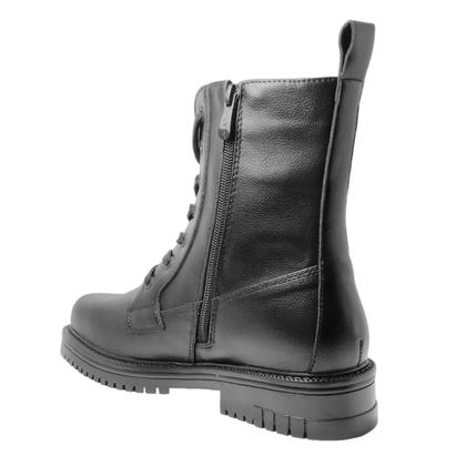 Imagem de Bota Coturno Casual Feminino Cano Médio Salto Baixo Mooncity 72188