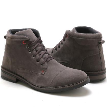 Imagem de Bota Coturno Casual Yoyo Store Confortável Com Detalhe em Costuras e Cadarço