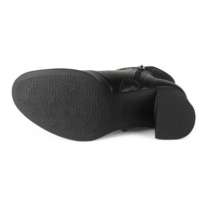 Imagem de Bota Coturno Dakota Ankle Boot Salto Alto Grosso D2191 Preto