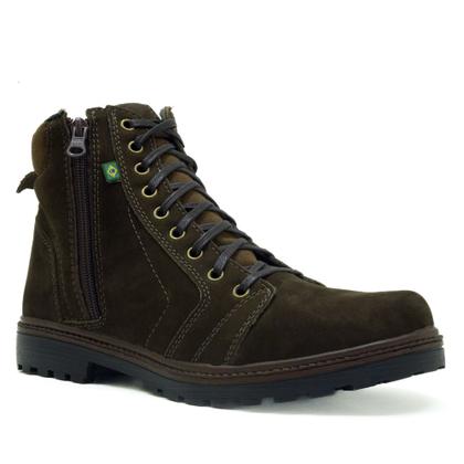 Imagem de Bota Coturno De Ziper Em Couro Atrevidu's Country Cano Médio