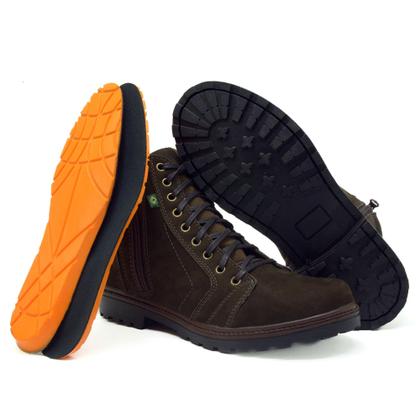 Imagem de Bota Coturno De Ziper Em Couro Atrevidu's Country Cano Médio