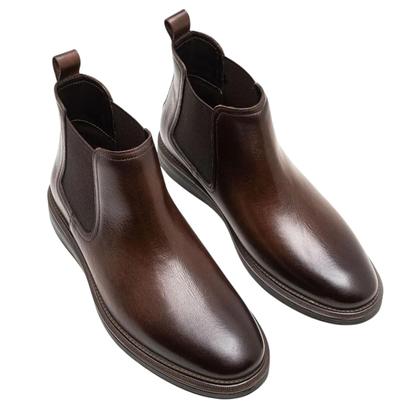 Imagem de Bota Coturno Democrata Metropolitan James Hi-Soft 32 Couro Mogno