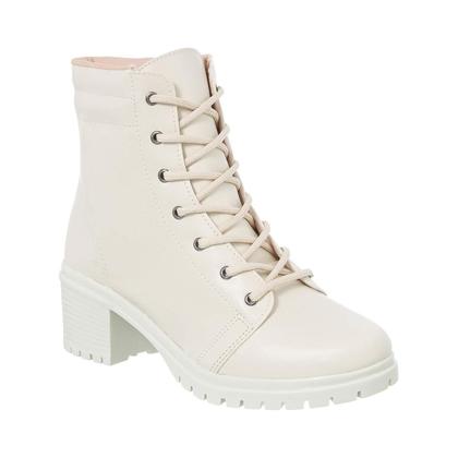 Imagem de Bota Coturno Feminina Cano Baixo Tratorada Salto Confort