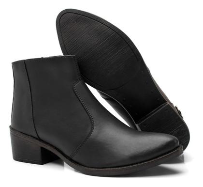 Imagem de Bota Coturno Feminina Conforto Estilo Cano Curto